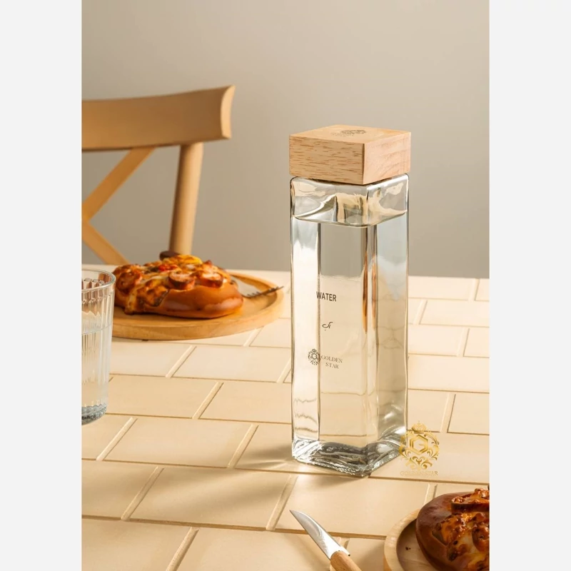 بطری نوشیدنی گلدن استار همراه با لیبل